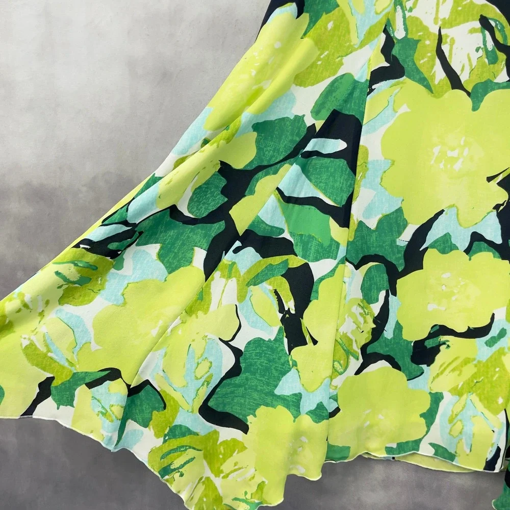 Nygard Collection Silk Skirt Womens 16 Floral Flowy Fairy Feminine Dainty Spring - Picture 3 of 9